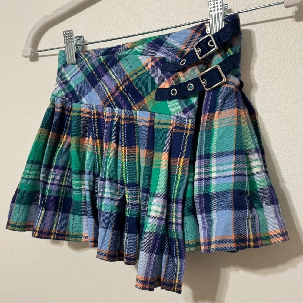 Ralph Lauren Plaid Pleated Skirt Girl’s 5 Cotton Party Holiday formal preppy